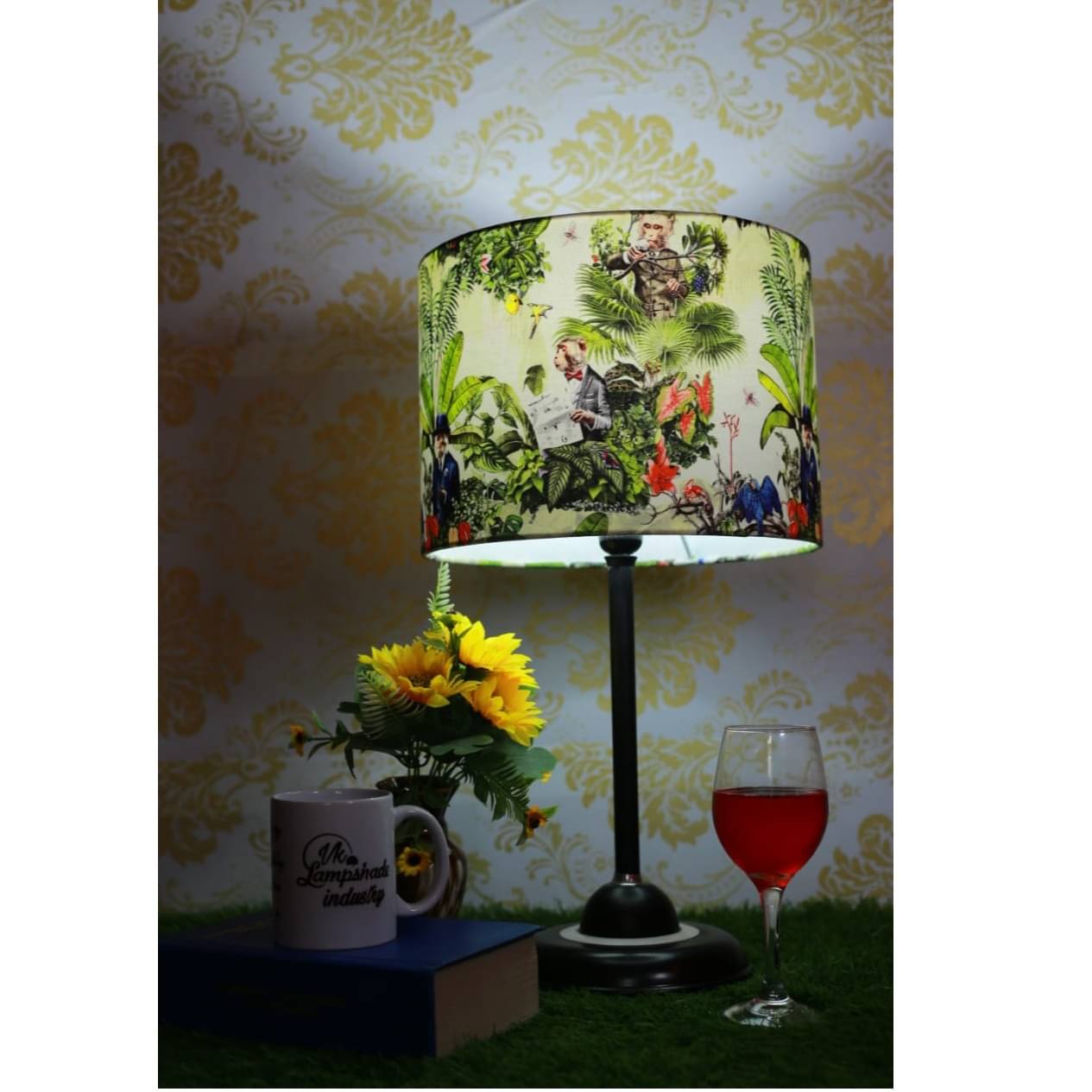 Dr. Monkey Drum Printed Lampshade
